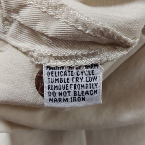 Tommy Bahama Womens Capri 12 Beige Stretch Relaxed Fit 5 Pocket Pants - Picture 8 of 9